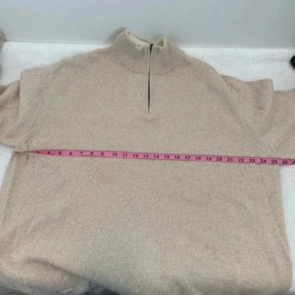 Valentino Jeans Mock Men's Turtleneck 1/4 Zip Sweater size XL - Picture 15 of 15